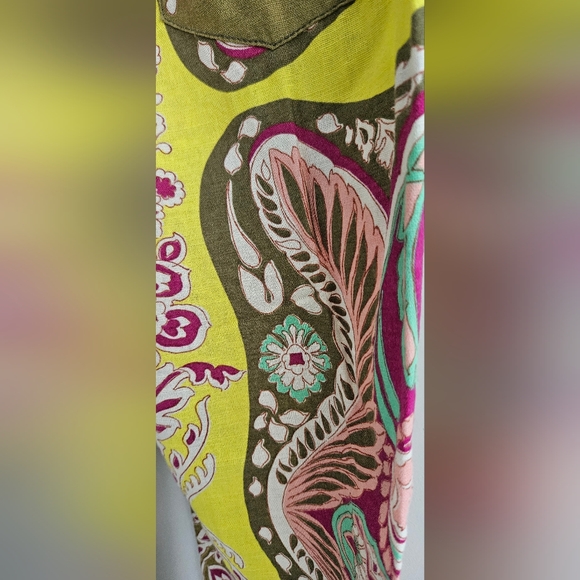 Zara Linen Paisley Pants (XS) - Picture 7 of 10